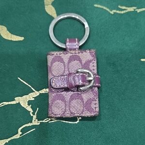 Coach Purple Key & Card Holder